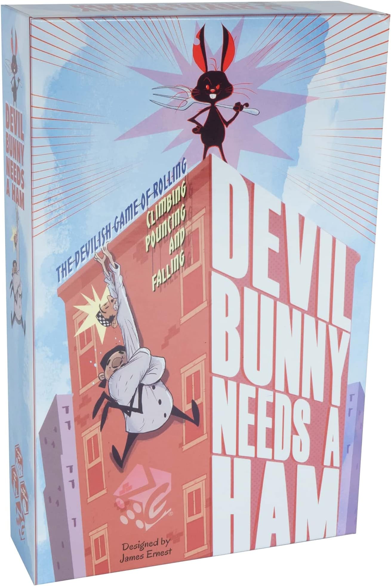 Devil Bunny Needs A Ham - Greater Than Games, Adventurous Race to The Top of The Skyscraper Board Game, Ages 14+