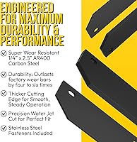 Vista 5 de Borde de hoja de quitanieves resistente de 48 pulgadas fabricado en Estados Unidos con equipo de montaje Reemplazo de borde de corte de barra