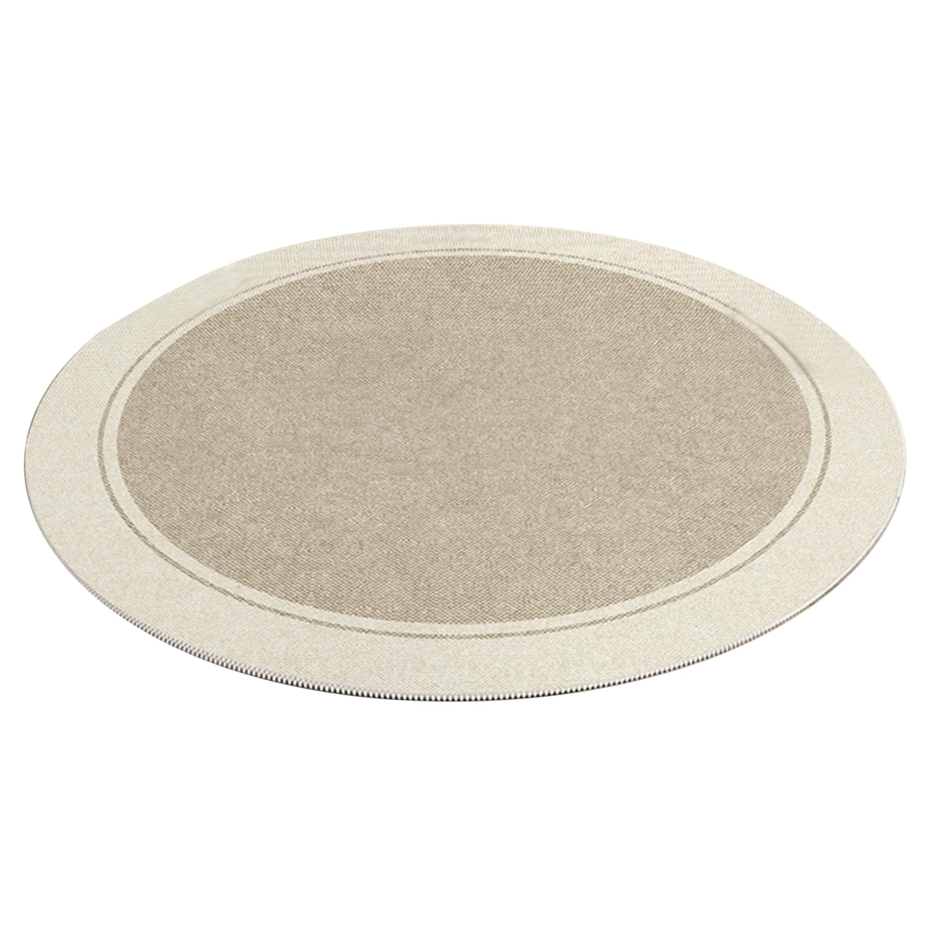 Tapis de salon rond en velours 120 cm antidérapant