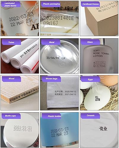 Miniatura 4 de Impresora de inyección de tinta de mano, impresora portátil con pantalla táctil LED, altura de impresión de hasta 0.5 pulgadas, máquina de