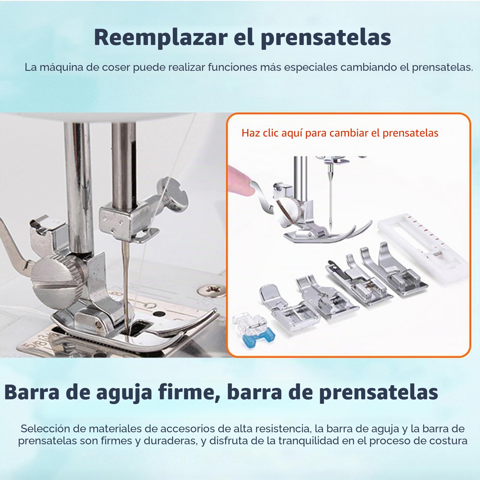 618 MáQuina De Coser PortáTil Con 20 Puntadas, 42 Piezas Kit De Costura Completo, 25 Piezas De Patchwork Y Portahilos, Mini Costura Electrica Para Principiantes Y Expertos