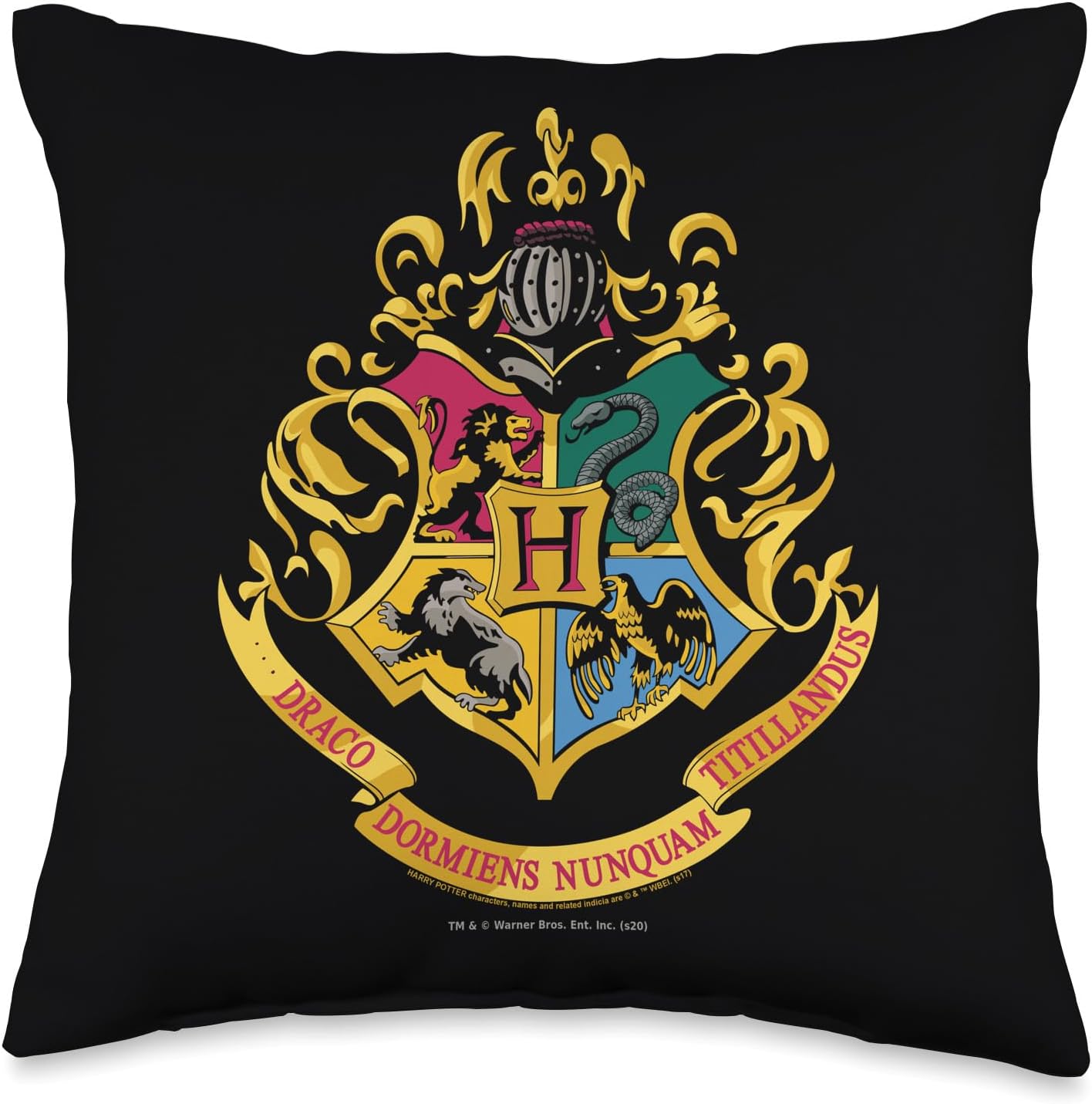 Harry Potter Hogwarts School Crest Throw Pillow