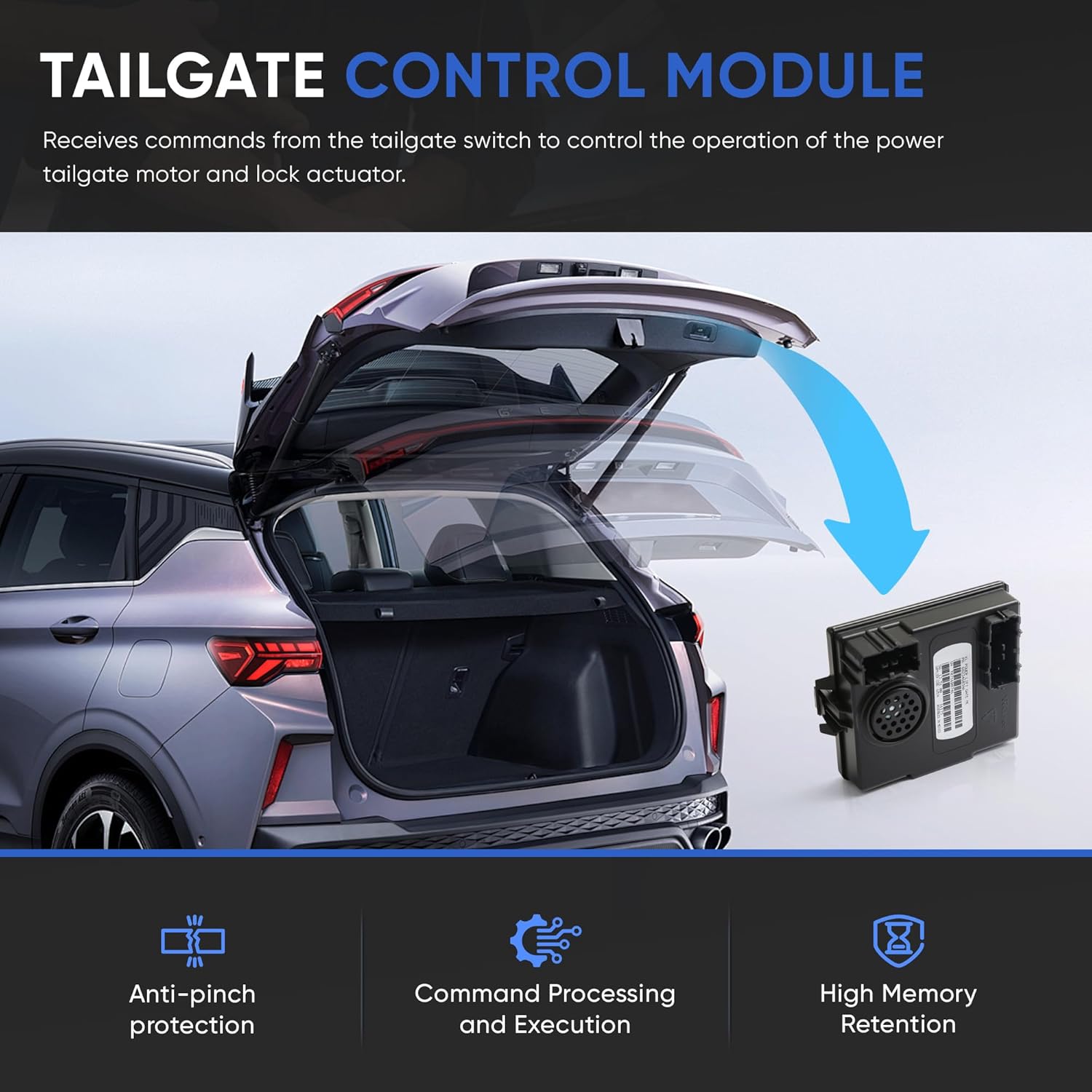 68234603AB Lift Gate Control Module 68234603AA Compatible with Jeep Cherokee 2015-2016