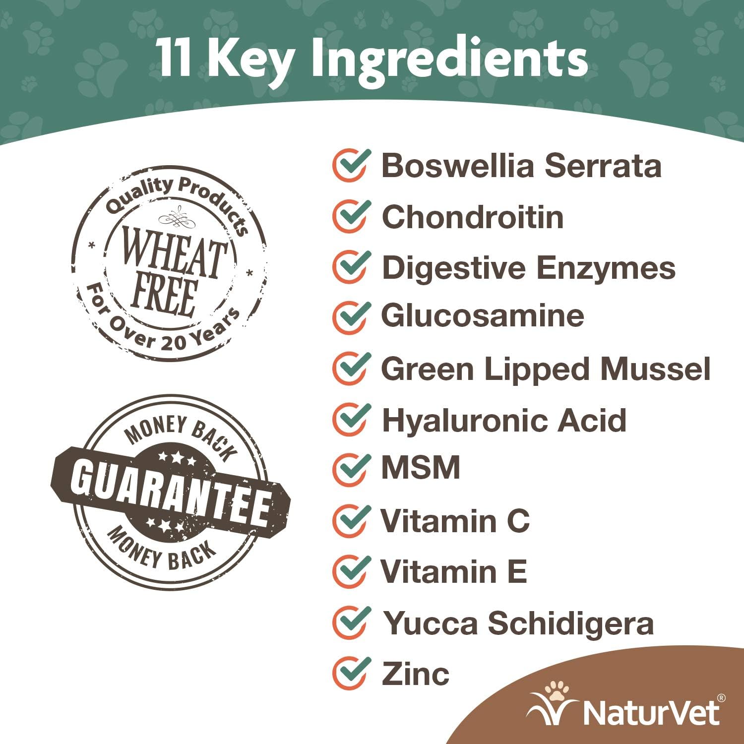 NaturVet ArthriSoothe-Gold Level 3 Advanced Joint Care for Dogs – Soft Chew Dog Supplement with Glucosamine, MSM, Chondroitin & Hyaluronic Acid – Wheat-Free Pet Supplements – 180 Ct. : Pet Bone And Joint Supplements : Pet Supplies