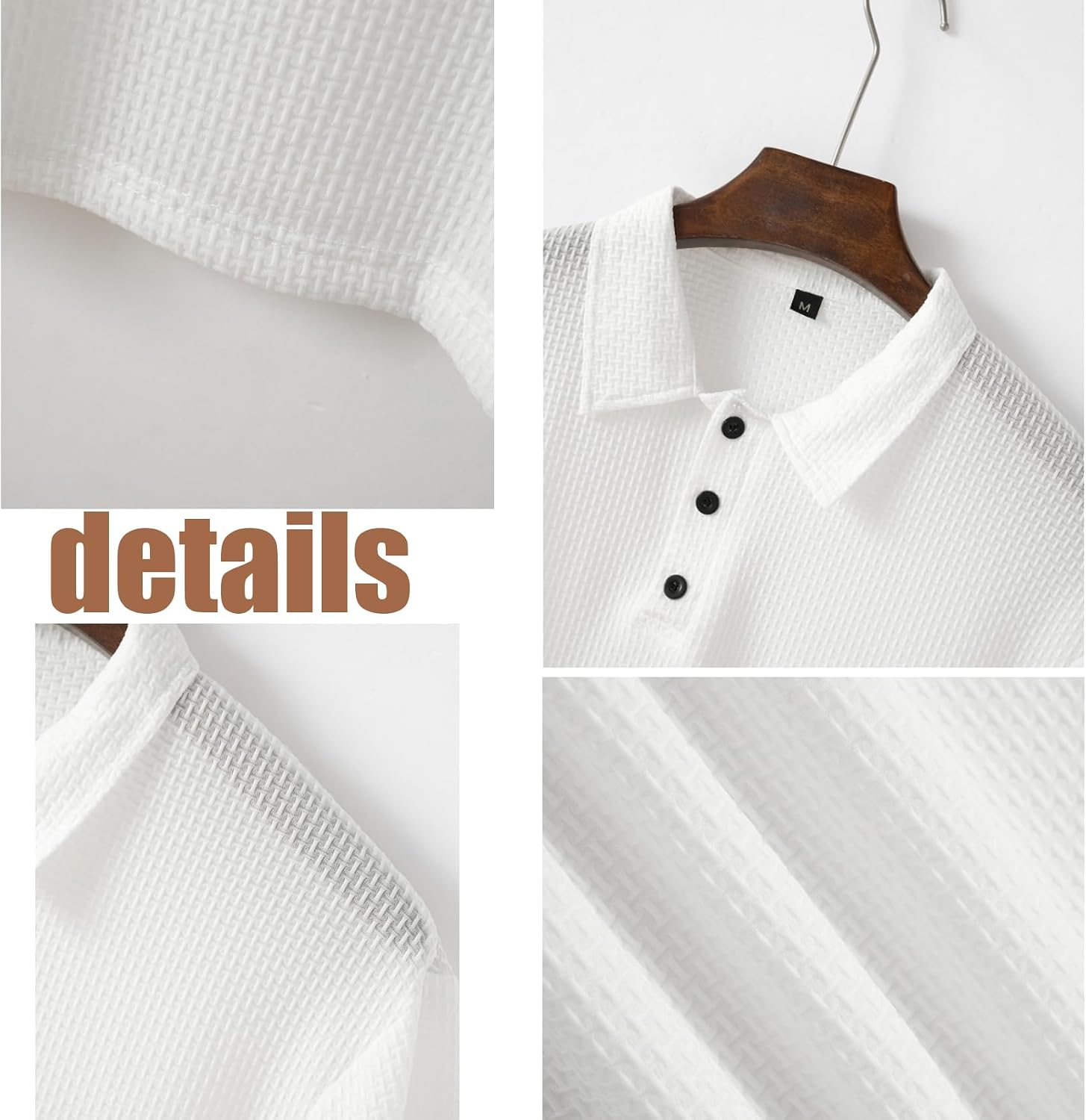 Polo Shirts for Men, Mens Polo Shirts Short Sleeve, Machine Washable Fabric Stretchy, Outdoor Activitie & Formal Occasions