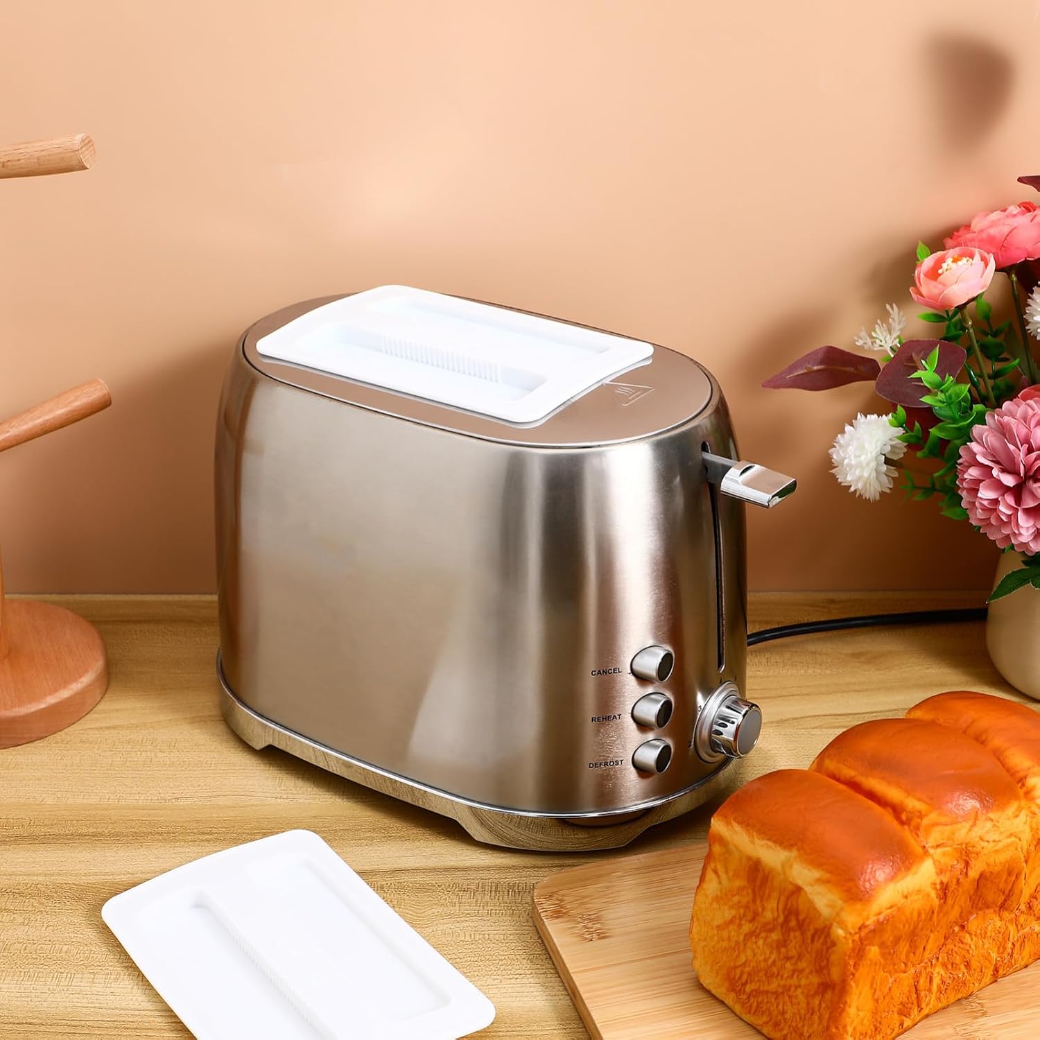 Zerodeko 4pcs Toaster Slice Bread Machines Kitchen Appliance Easy Installation High-temperature Resistant Material Elegant Design