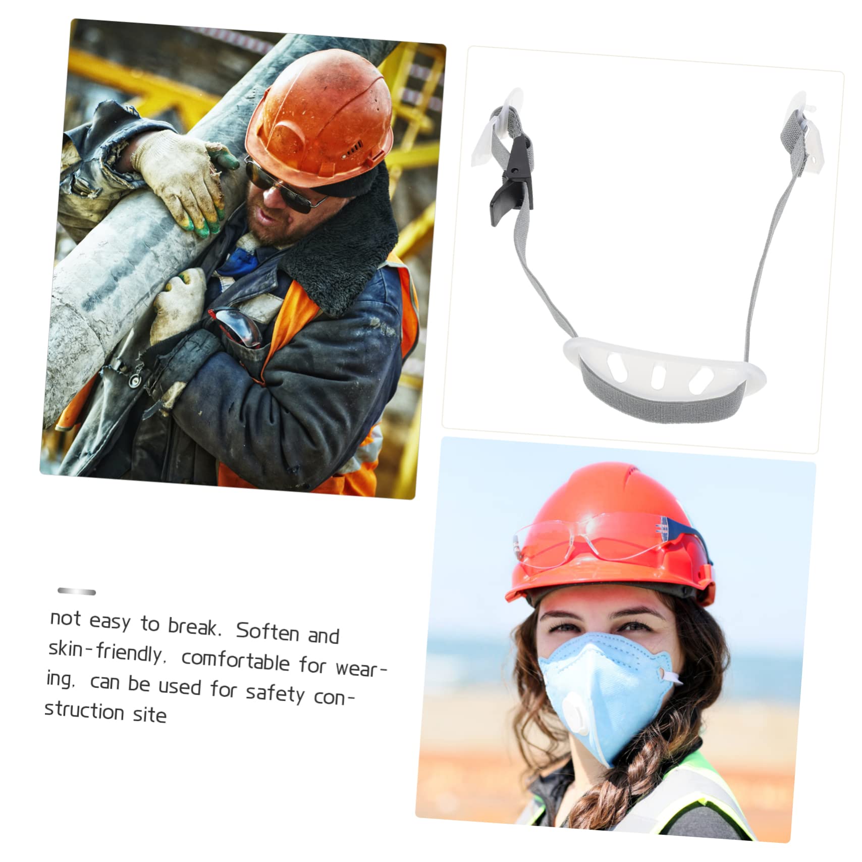 Jugulaire pour Casque de Sécurité Y Réglable Blanc