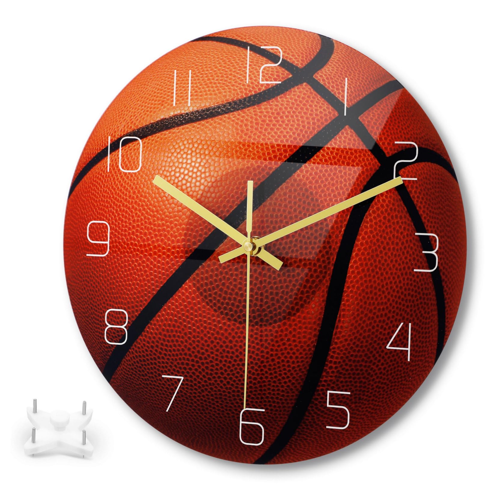 Horloge murale basket acrylique pour sublimer la décoration de votre salon