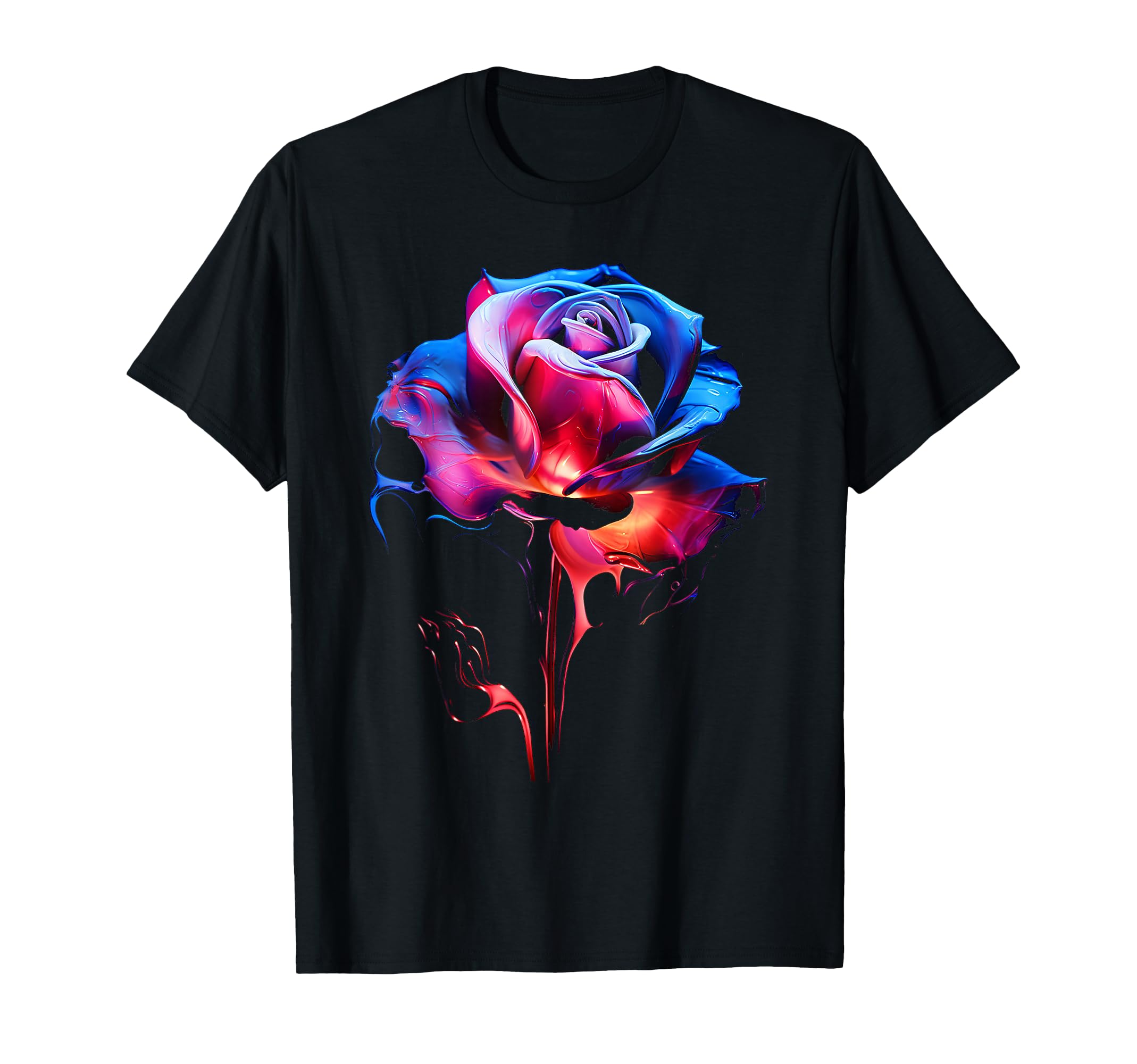 Rose Lover Artwork Graphic Flower Art Rose T-Shirt