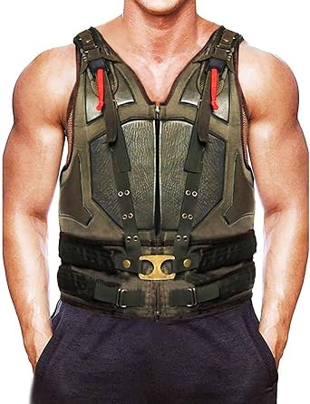 Mens Tactical Combat Style Leather Outdoor Sleeveless Vest