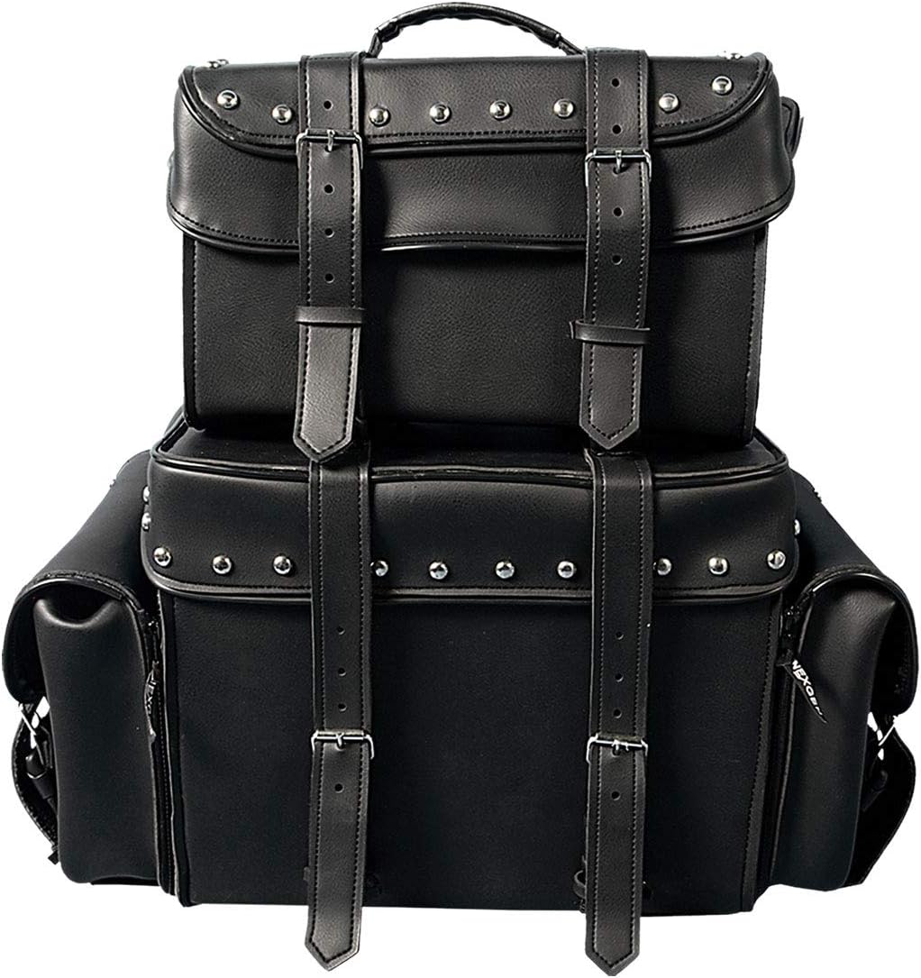 Hot Leathers TBC1009-7649 Braided 10 x 6 x 4 PVC Motorcycle Tool Bag with Braid