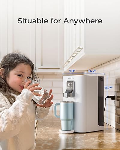 Miniatura 8 de Calor instantáneo Waterdrop K19-H Sistema de ósmosis inversa para encimera, encimera de filtro de agua de ósmosis inversa, 31 de puro para drenar, 4