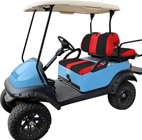 Miniatura 59 de Juego de fundas de asiento de carrito de golf, fundas para asientos delanteros de carrito de golf, ajuste para Club Car Precedent OEM, cojín