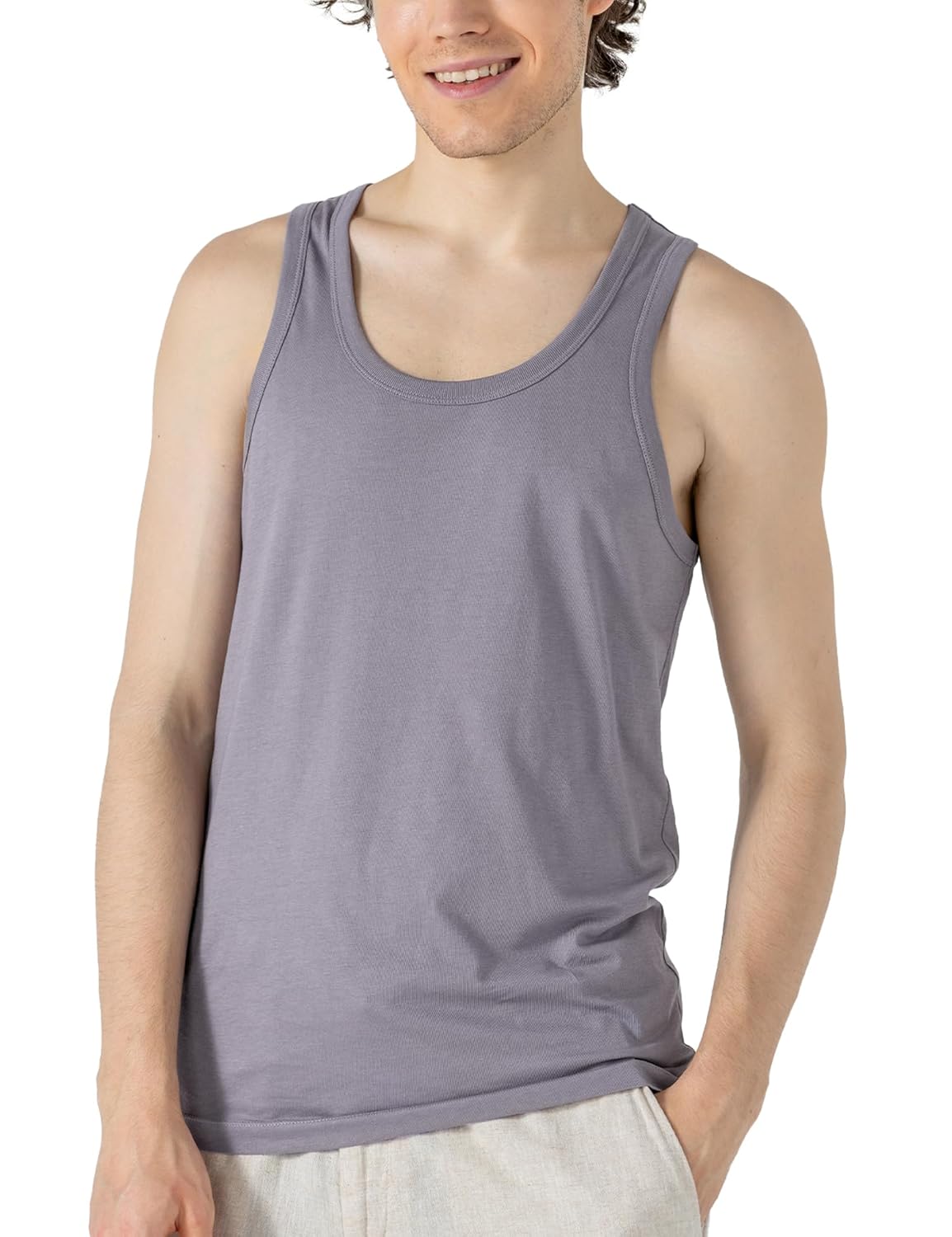 DAMENSCH Neo-Cotton Round Neck Vest for Man, Anti-Bacterial, Shape Retaining Vest, 100% Cotton Banyan for Men, Buttery Soft Inner Baniyan