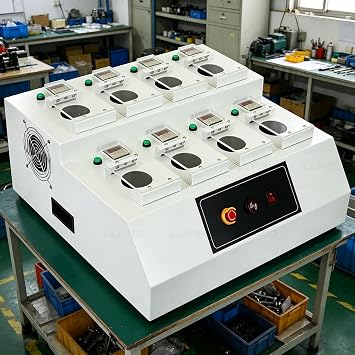 Automatic Solder Paste Reheating Machine, SMT Red Glue Reheating Machine, with Precision Temperature Control, for Syringe & Multi-Hole Applications 8-Hole