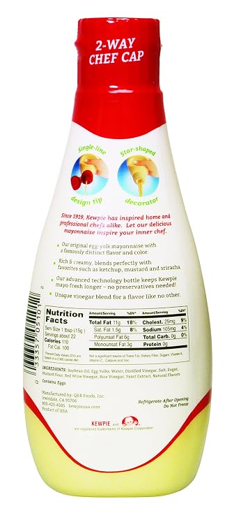 Kewpie Mayonnaise, 12 Ounce (Pack of 6)