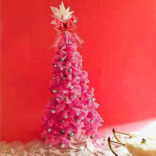 Miniatura 122 de WEWILUCK Lazos de regalo para regalos, lazos rosas para envolver regalos, lazos de regalo con cinta para bodas, despedidas de soltera y decoración