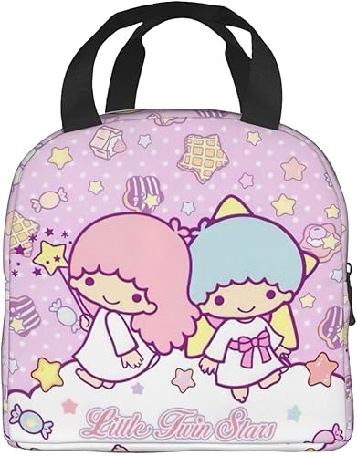 Miniatura 2 de Lonchera kawaii con aislamiento de anime, portátil, reutilizable, con dibujos animados, térmica, Bento, bolsas enfriadoras para mujeres, hombres,