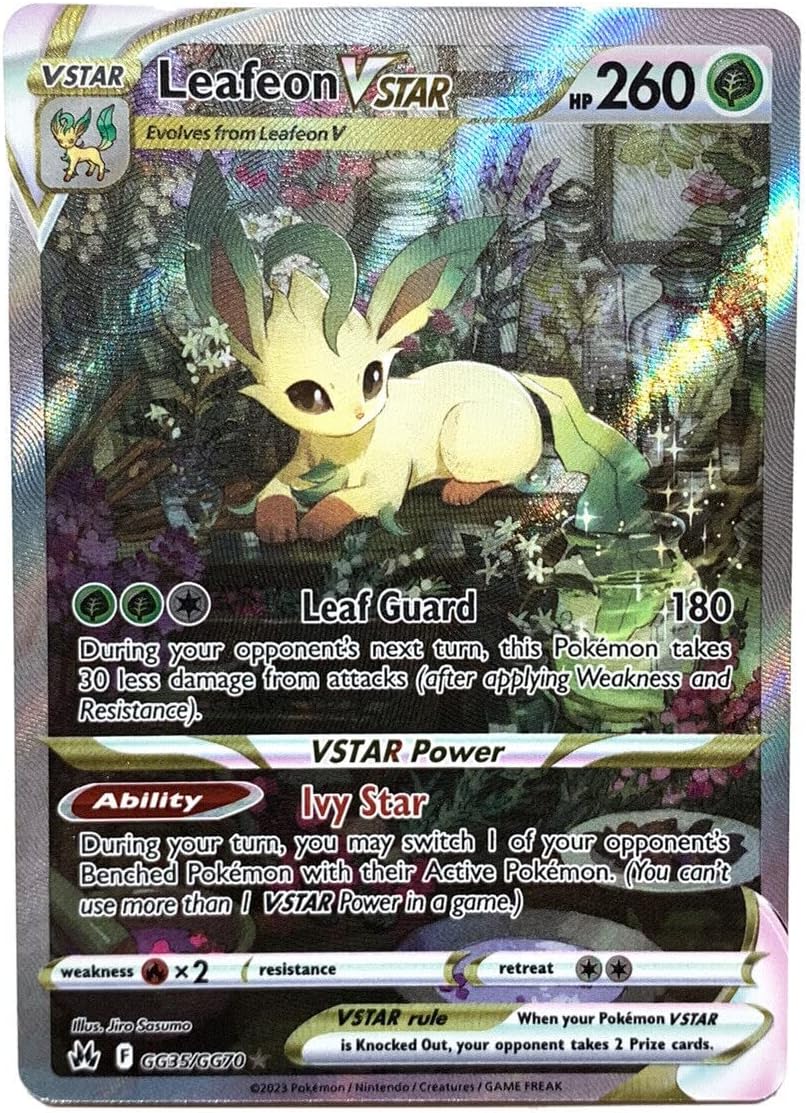 Pokemon - Leafeon VStar GG35/GG70 - Crown Zenith - Galarian Gallery - Ultra Rare Alternate Art