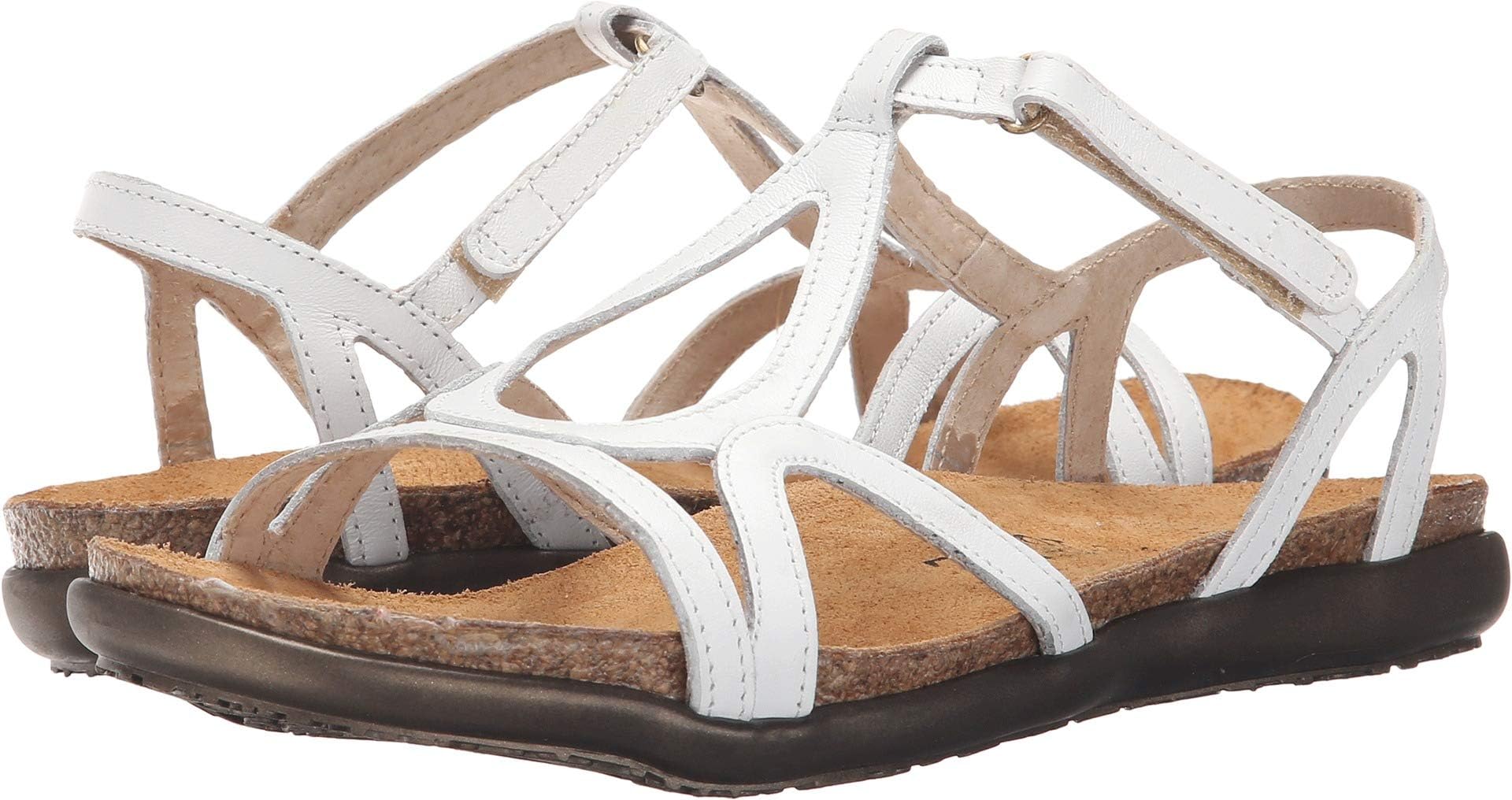 NAOT Footwear Women’s Dorith Sandal with Cork Footbed and Arch Support Footbed - Adjustable Sandal With Backstrap - Comfort and Support – Lightweight