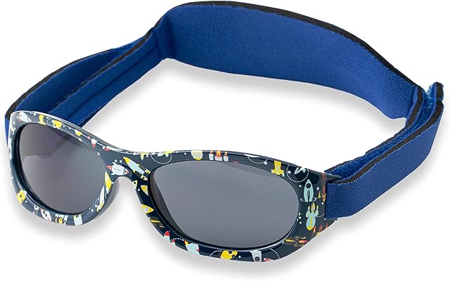 Kiddus Baby Sunglasses for Newborn Boys Girls Toddler. Age 0 months 2 years. UV400 100% UV Sun Filter Protection. Soft Adjustable Band