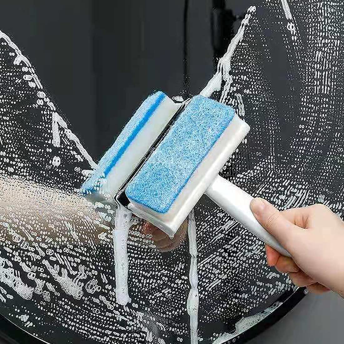 OENZA 2-in-1 Multi-Purpose Glass Cleaning Squeegee Wiper for Shower Door, Car Windshield, and Glass Window - Window Cleaner Windshield Cleaning Sponge and Rubber Squeegee - Pack of 2 (B0CKW6QLZC) Amazon Price History, Amazon Price Tracker