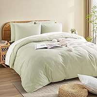 Vista 105 de NEXHOME PRO Funda de edredón Twin XL 100% algodón lavado, transpirable, duradera, texturizada, similar al lino, juego de ropa de cama para el hogar