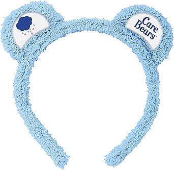 JUST FUNKY Care Bears Adult Sherpa Plush Costume Cosplay Headband with Ears, Belly Badges
