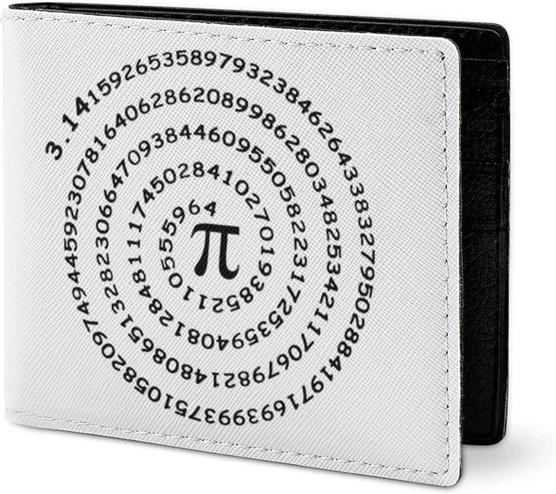 Amazon | 財布 二つ折り パイ 円周率 無限大 数学 2つ折り財布 ウォレット カード入れ ボックス型小銭入れ コインケース 折りたたみ式  お札入れ ミニ財布 持ち運びが容易 免許証入れ 贈り物 防水 贈り物 男女兼用 ビジネス プレゼント | 財布