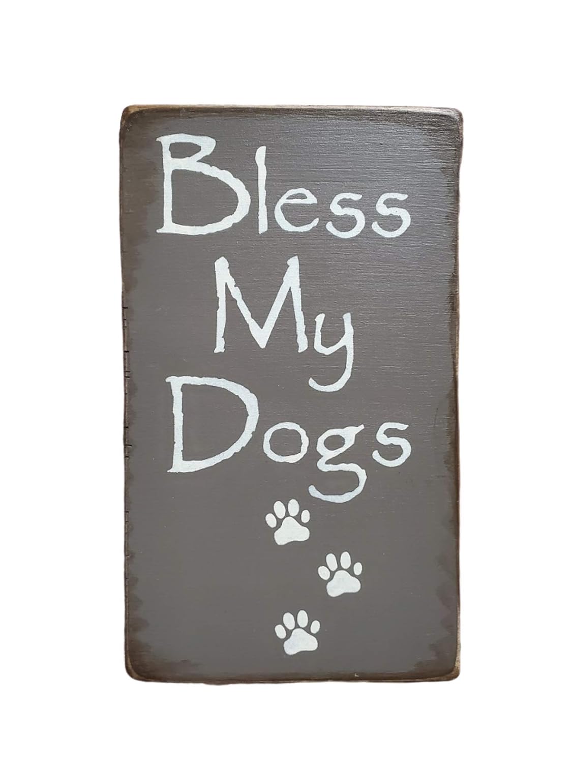 Pet Lover Wall Art Home Decor Sign Bless My Dogs 8.5 Inches