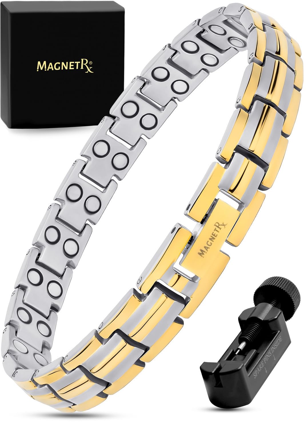 MagnetRX® Magnetic Bracelets for Women - EllipseMAX 5X Strength 5,000 Gauss Magnets - Designed in USA & PATENT PENDING - Premium Titanium Womens Magnetic Bracelet & Adjustable... - Image 9