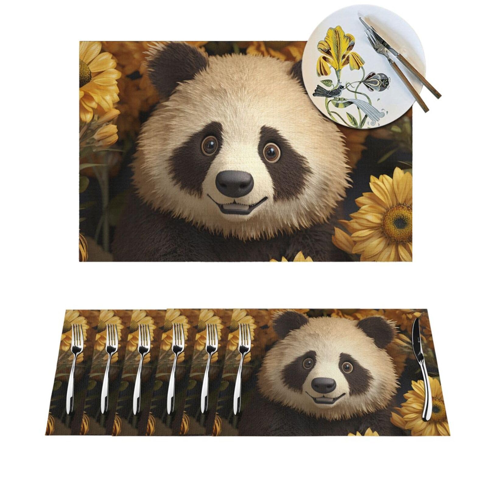 Sets de table antidérapants en PVC contre les taches et la chaleur