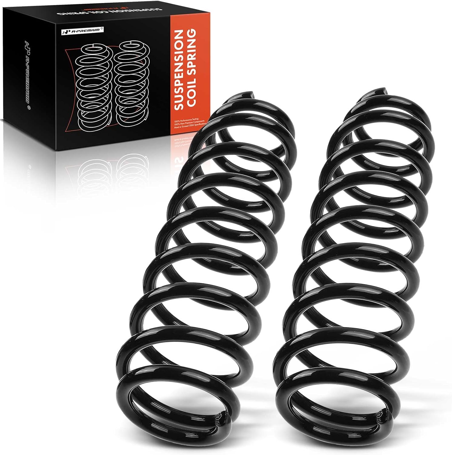 A-Premium 2Pcs Rear Suspension Coil Spring Set Compatible with Jeep Compass 2007-2011, Patriot 2007-2010 & Dodge Caliber 2007-2012 2.0L 2.4L, Driver and Passenger Side, Replace# 5105873AB