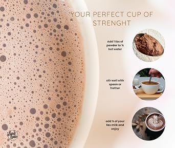 Lupit Pole Power Latte Plant-Based Pre-Workout Energy Blend with Lions Mane, Guarana, MCTs, Zero Added Sugar