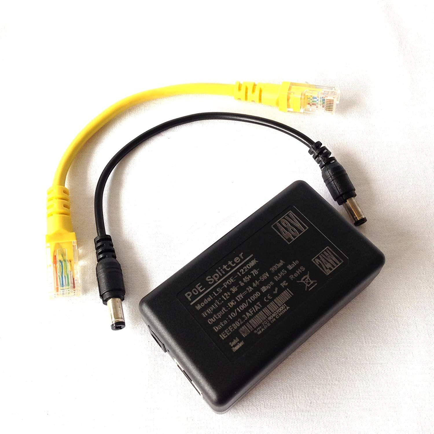Séparateur PoE Actif 5V 2,4A – Alimentation Pour Hue Bridge Et Appareils Intelligents 5V – Prise DC 5,5×2,5 Mm