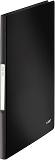 Leitz Solid - Archivador de plástico (polipropileno, A4, 10 unidades, 20 fundas), color negro