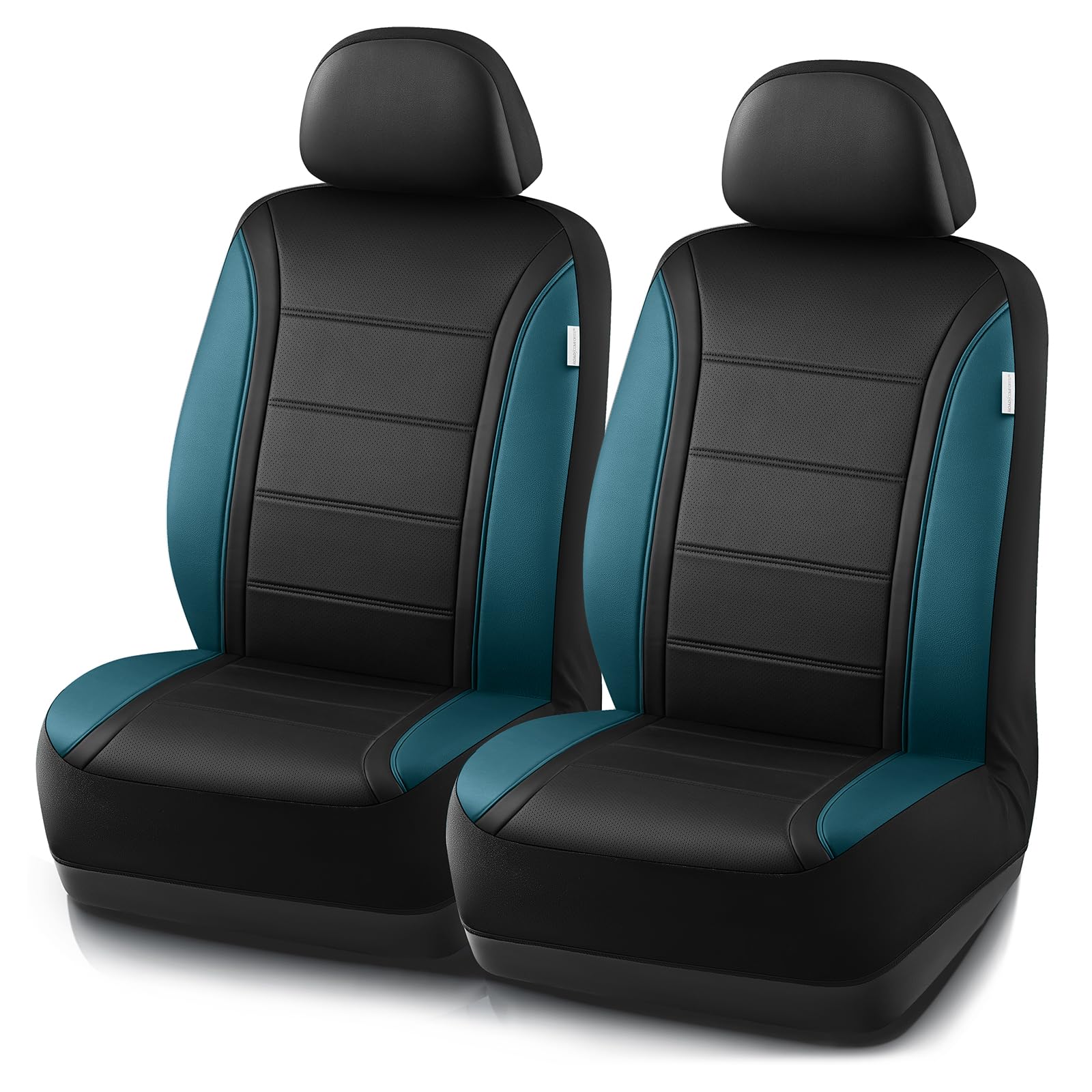 Juego de fundas de asiento de automóvil en cuero transpirable y ajuste universal 8