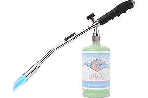 Flame King Propane Gas Blow Torch 20,000 BTU - Charcoal Torch Starter & Grill Igniter