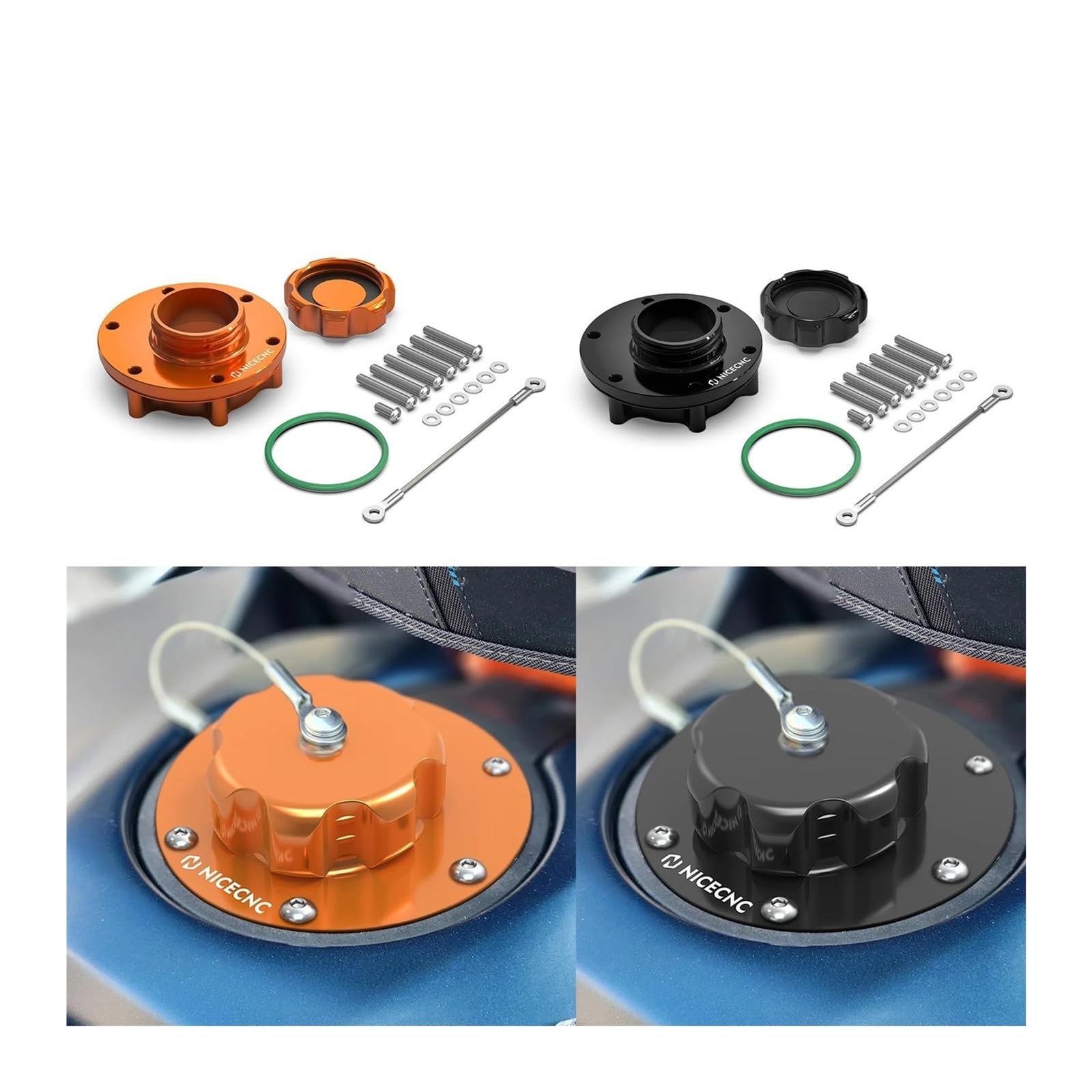 Kit De Tapa De Llenado De Combustible Y Aceite De Motor Para Motocicleta KTM 790 890 Adventure R 2019-2023 790/890 Adventure R/S/Rally 2019-2023(Orange)
