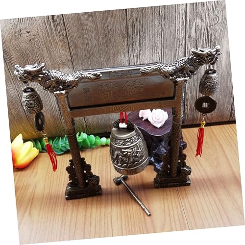 Miniatura 8 de Yardwe 1 juego de adornos de reloj de estilo antiguo Lucky Office Crafts Aleación