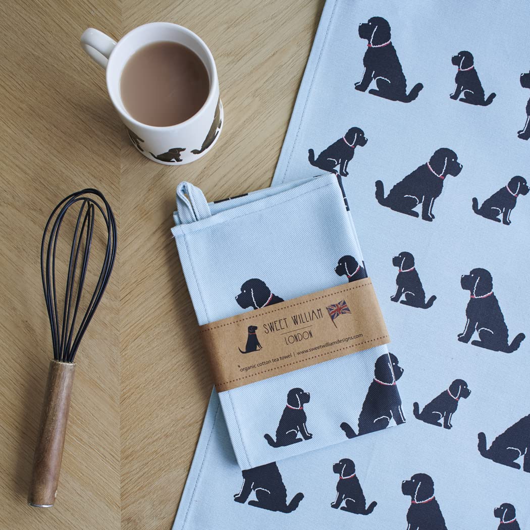 Strofinaccio da tè Canovacci Nero con Motivo di Labradoodle