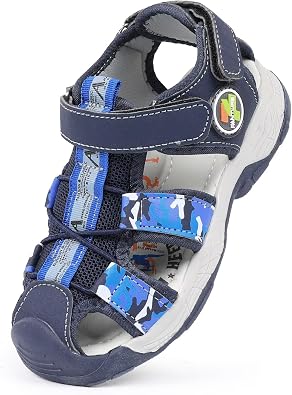 FANTURE Kids Athletic Sandals Closed Toe Lightweight Boys Girls Outdoor Summer Sports Shoes
