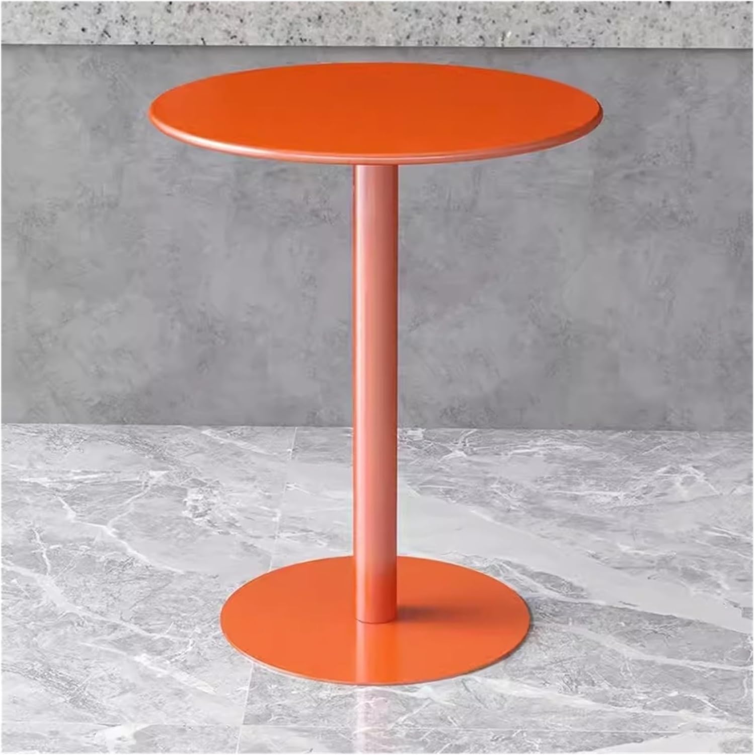 Modern Metal Bistro Table for Patio Dining, Side Coffee, and Dessert Use