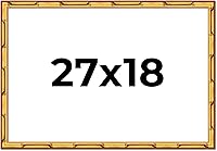 Vista 139 de Poster Palooza Marco de madera maciza de bambú dorado de 12 x 8 pulgadas con acrílico UV, respaldo de tablero de espuma y accesorios para colgar