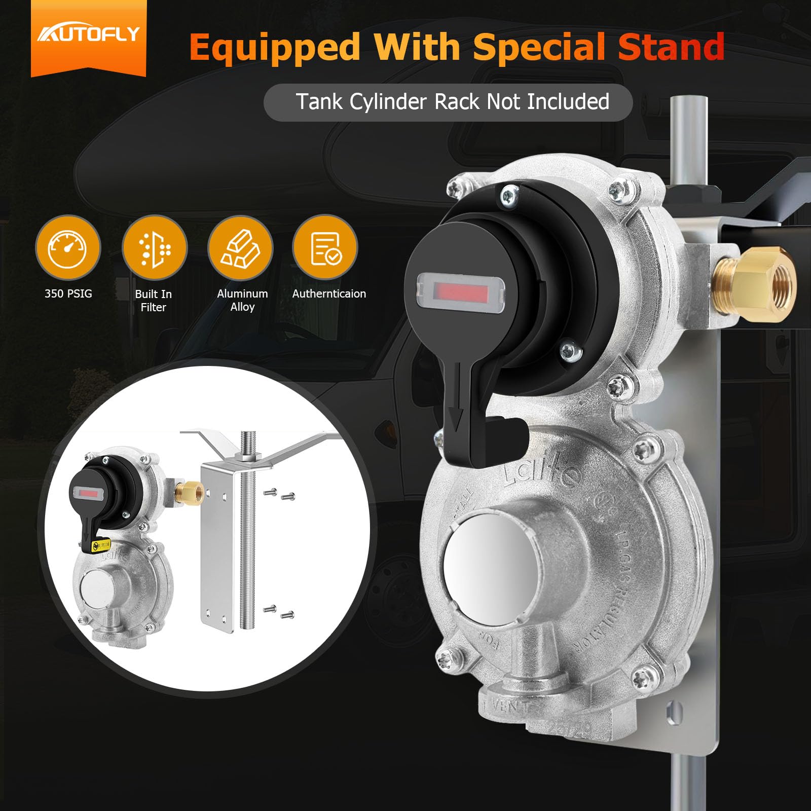 Regulador de gas propano LP de cambio automático de 2 etapas con 2 mangueras de propano de 18 pulgadas con calibre y conjuntos de manguera de regulador trenzado de acero inoxidable de 6 pies