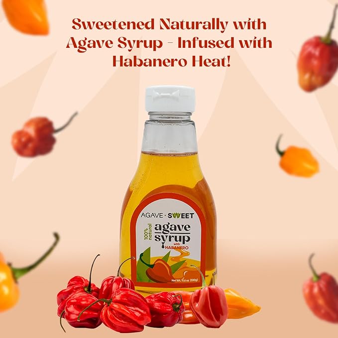 Agave Sweet – Duo de Jarabes Picantes Jalapeño y Habanero 11.6 oz miniatura 5