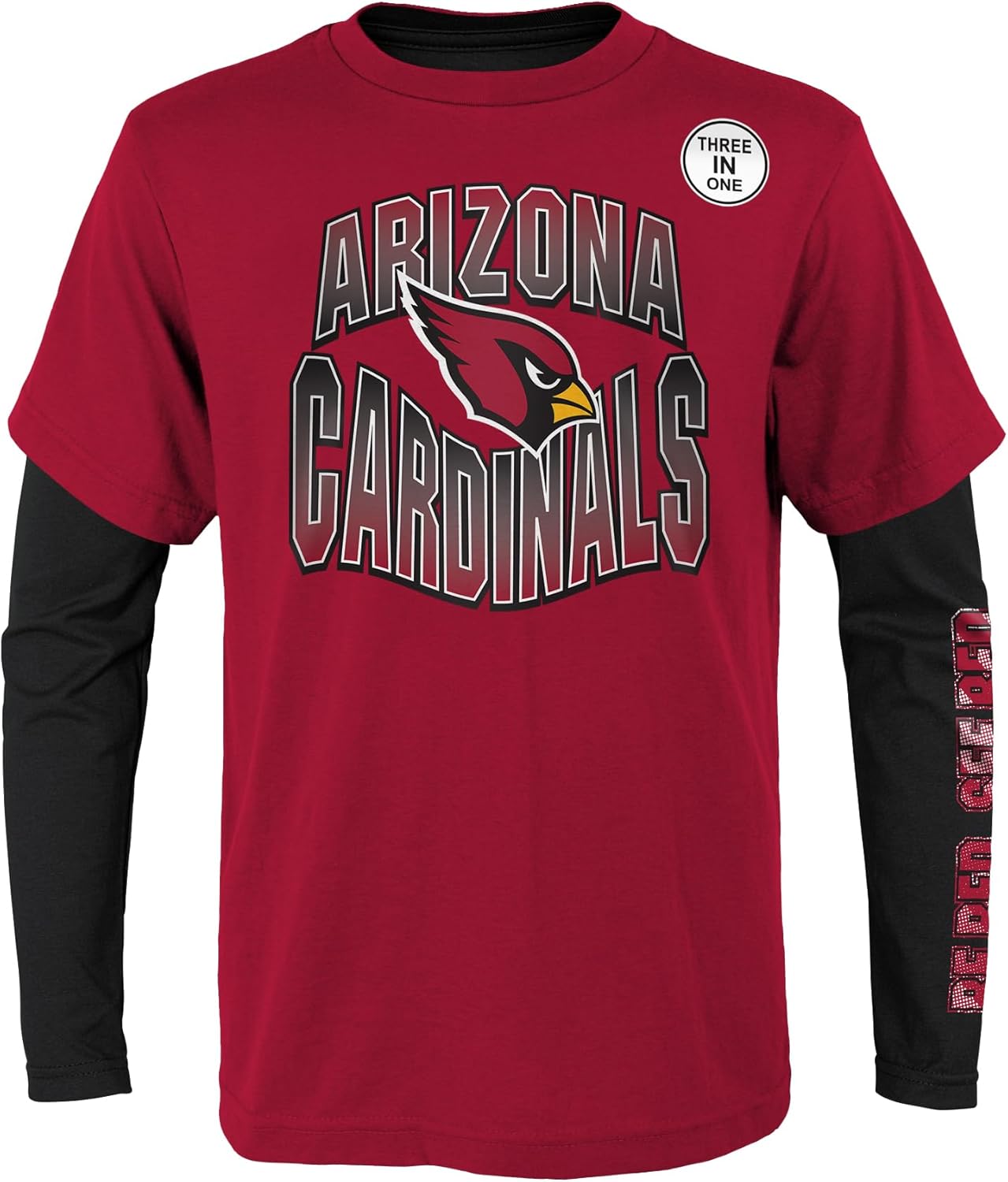 NFL Boys Youth 8-20 Game Day Team Color 3 Pack T-Shirt and Long Sleeve Combo Shirt Set - Image 2