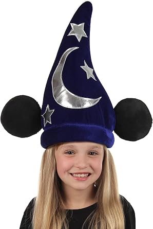 Disney Classic Mickey Wizard Plush Costume Hat - Adjustable Hat with Attached Ears