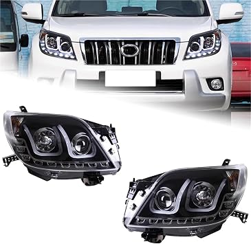 Car Styling Head Lamp Compatible With Toyota Prado LED Headlight Projector Lens 2010-2013 Front Drl Signal Automotive Accessories