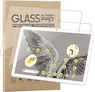 KZIOACSH Screen Protector for Google Pixel Tablet 11 Inch, 2Pack HD Clear 9H Hardness Anti-Scratch Tempered Glass Film Case-Friendly High Touch Sensitivity Screen Protector for Google Pixel Tablet